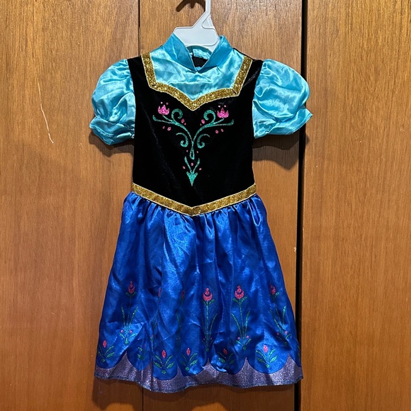 Disney Princess Costume Dress - Blue, Black, and Gold - Picture 1 of 4